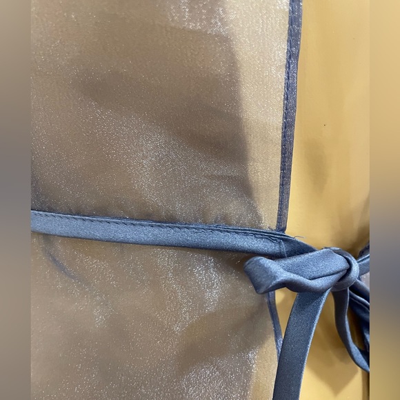 Silk organza over shirt in periwinkle - Picture 6 of 12